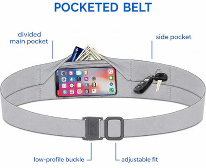 BANDI Running Belt for Women & Men – USA Made No-Bounce Adjustable Waist Pack & Secure Fanny Pack – Fits All Phones, Gels & Essentials – Zipper-Free, Medical Device Friendly - color: Daisy Chain