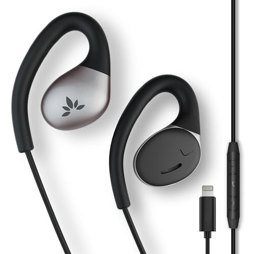 Avantree Resolve – Lightning Wired Open-Ear Earbuds w/Mic & Over-Ear Hook