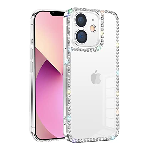 Compatible with iPhone 11 Bling Case for Women Girls 3D Glitter Sparkle Bling Case Luxury Shiny Cute Crystal Charms Rhinestone Diamond Bumper Soft TPU Clear Protective Case for iPhone 11 - size: iPhone 11