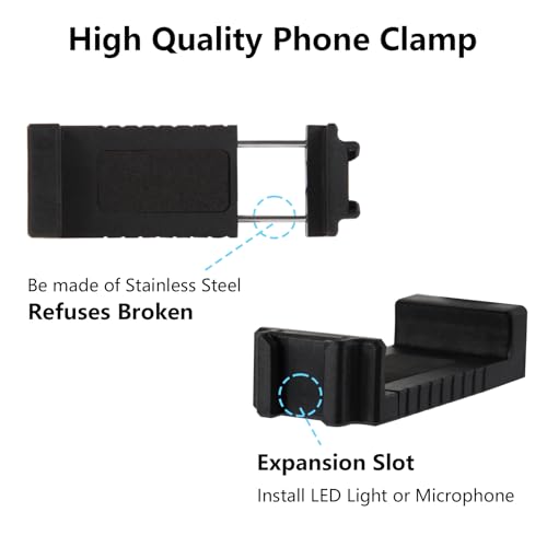 Overhead Phone Mount,Foldable Gooseneck Phone Holder