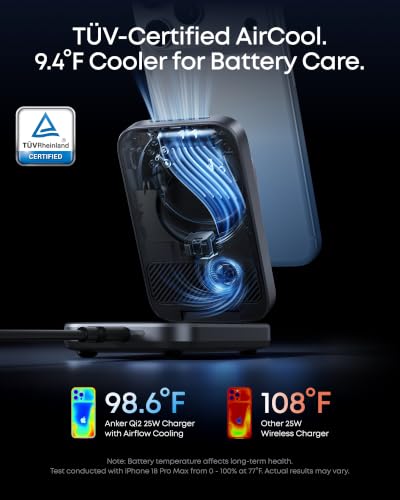 Anker Prime 25W Qi2.2-Certified Palm-Sized 3-in-1 Foldable MagSafe Charger - color: Phantom Gray