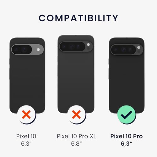 kwmobile Case Compatible with Google Pixel 10 Pro - Clear Case Soft Slim Flexible Protective TPU Phone Cover - Transparent - size: Pixel 10 Pro