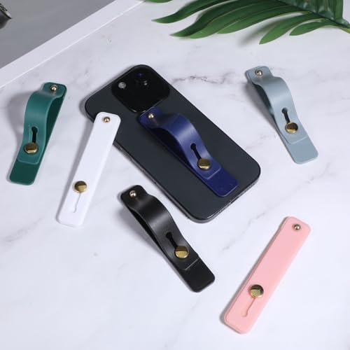 Giantree 6Pcs Phone Grip Strap, Phone Loop Finger Holder, Phones Holder for Hand Smartphones Accessories, Loops for Back of Phones Portable for Most Smartphones