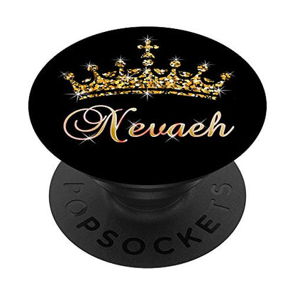 Nevaeh Name Crown Queen Princess Royal Design - Nevaeh PopSockets PopGrip: Swappable Grip for Phones & Tablets