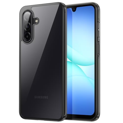 JETech Case for Samsung Galaxy A17, Anti-Yellowing, Black | Shockproof Protection, Scratch Resistant Hard PC Back, Durable Transparent TPU Bumper - color: Black, size: Galaxy A17