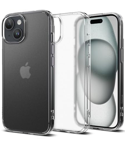 Ringke for iPhone 15 Case [Fusion Matte Clear] | Oil & Dirt Resistant, Anti-Fingerprint Technology Prevents Oily Smudges, Frosted Coating Feels Velvety Soft - size: iPhone 15