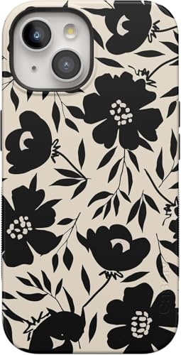Casely iPhone 15 Plus Case | Dark Fantasy | Contrast Floral | Bold Protective Design | Compatible with MagSafe - color: Dark Fantasy | Contrast Floral