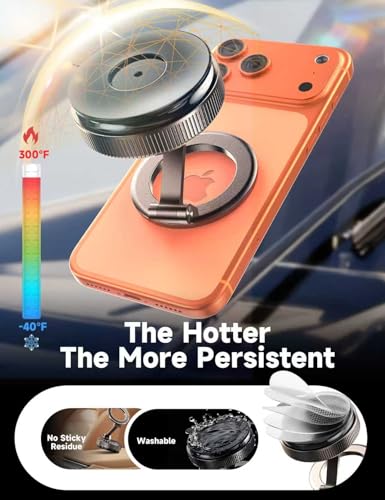 Car Phone Holder for Magsafe, [105+LBS Suction & 3800gf Magnetic] - color: Warm Bronze