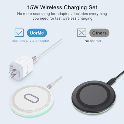 Wireless Charger Samsung S26 Ultra Charging Station for Galaxy S26 S25 Plus - color: White
