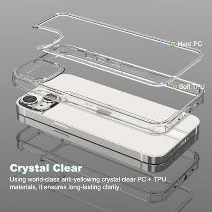 for iPhone 14/13 Clear Bumper Frame No-Back Case, Thin Ultra-Light Anti-Yellowing Transparent Protection Heat Dissipation Bezel Phone Cover Case 6.1" - color: Clear, size: iPhone 14/13