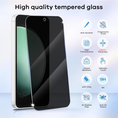 3+3 for Samsung Galaxy S23 FE 5G Privacy Screen Protector Camera Protector - size: Galaxy S23 FE Privacy