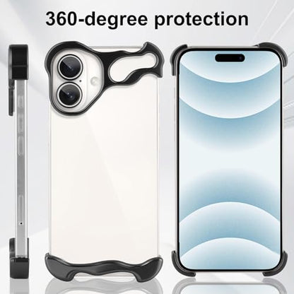 Frameless Phone Case Crafted for iPhone 16 Plus Black - color: Aluminum Black, size: iPhone 16 Plus