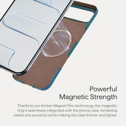pitaka for iPhone Air Case with Caseless Touch Feeling, Glints of Gold - color: Lucid Blue