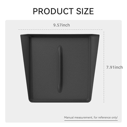 LUCKEASY Wireless Charging Pad for Tesla Model Y Juniper - size: Carbon Fiber Texture - Model Y Juniper 2025 2026