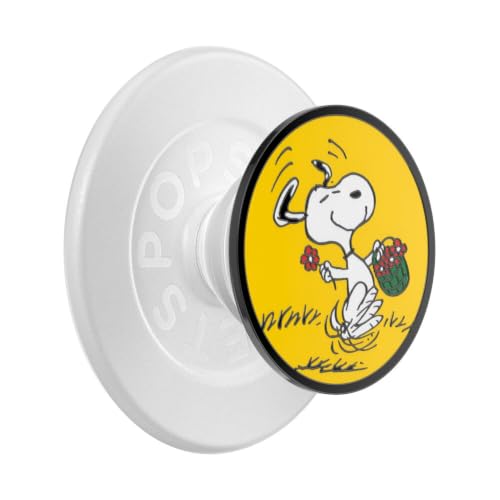 PopSockets Phone Grip for MagSafe, Magnetic Holder- Sitting Snoopy - color: PopOut Sitting Snoopy, style: MagSafe
