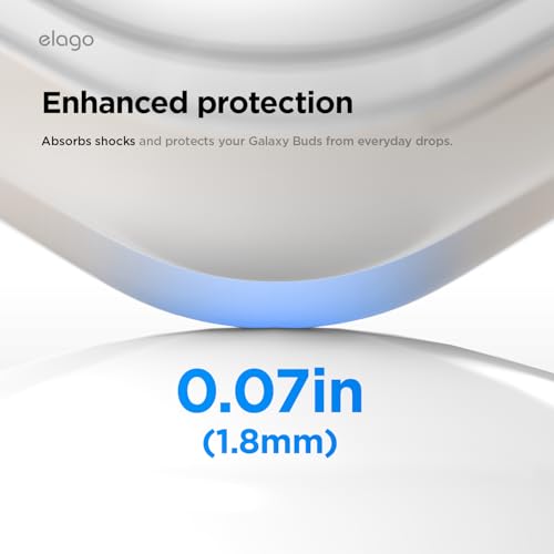 elago Duo Case for Galaxy Buds 4 Pro & Galaxy Buds 4 - color: Clear - Stone