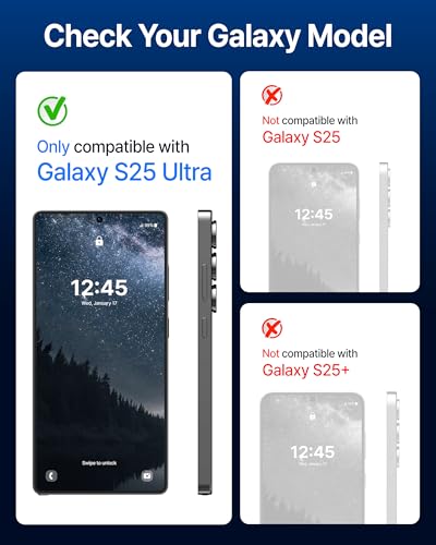 DOME GLASS Whitestone for Samsung Galaxy S25 Ultra [Perfect Full Coverage] Tempered Glass Screen Protector with a technical patent [2Pack] - size: S25 Ultra