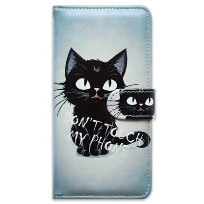 Bcov Case for Galaxy S25 FE,Cute Black Cat Style Leather Flip Phone Case Wallet Cover with Card Slot Holder Kickstand for Samsung Galaxy S25 FE - color: Cute Black Cat Style