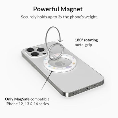 VELVET CAVIAR Compatible with MagSafe Phone Grip - Magnetic Ring Holder with Adjustable Stand - Removable MagSafe Accessories for iPhone 16, 15, 14, 13, 12 (Sweet Dreams) - color: Sweet Dreams
