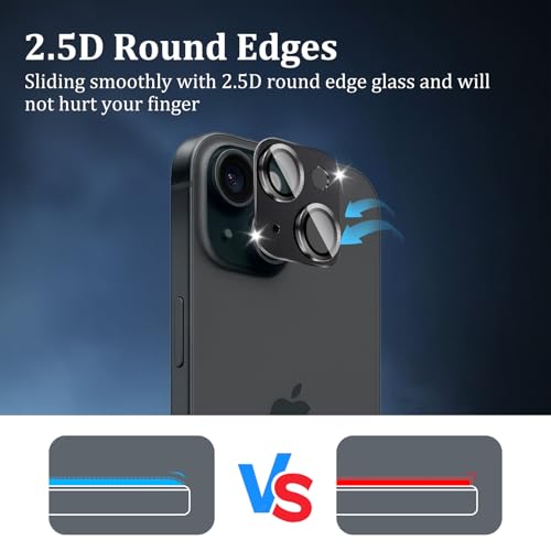 Camera Lens Protector for iPhone 15/15 Plus - size: 15/15 Plus