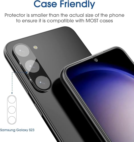 amFilm OneTouch for Samsung Galaxy S23 Screen Protector Tempered Glass - size: S23-6.1"