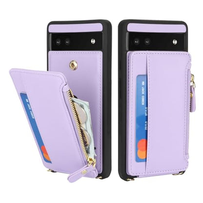 Cavor Compatible with Google Pixel 6a Case Wallet, Purple - color: Purple, size: Google Pixel 6a