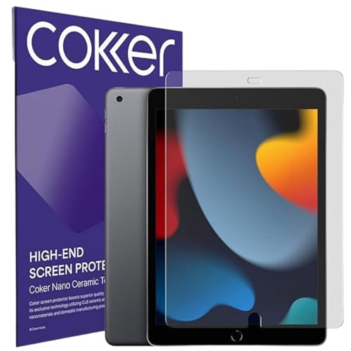 COKER 2 Pack Paperfeel Screen Protector for iPad 10.2 inch 9/8/7th Gen. Matte Anti Glare, Anti-Scratch, Anti-Fingerprint, Anti-Shatter, Blue Light Block, Smooth as Silk, Write Like on Paper Easy Install - size: iPad 10.2 inch 9/8/7th Gen