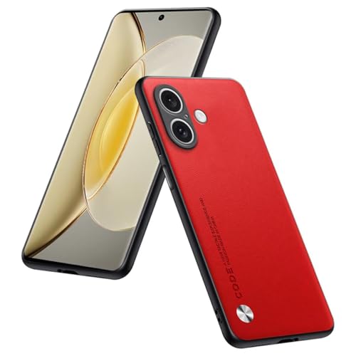 Phone Case Compatible with Smartphone, Compatible with iPhone 17 (6.3"), Protective Cover in PU Leather - Red - color: Red, size: iPhone17