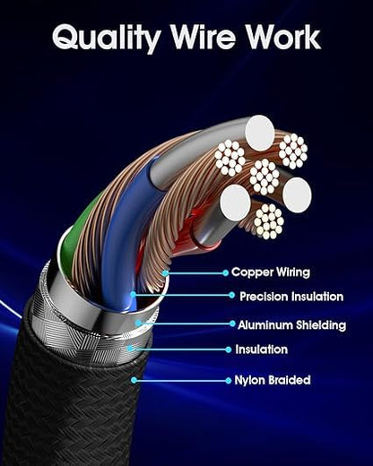 USB C to USB C Cable,60W 3A Fast Charging USB C Charger Cable (5 Pack-5ft*5),Type C to Type C Cable for iPhone17/16 Pro/Plus/ProMax/ipad Air 7/iPad Pro2024/Samsung S25(Black)
