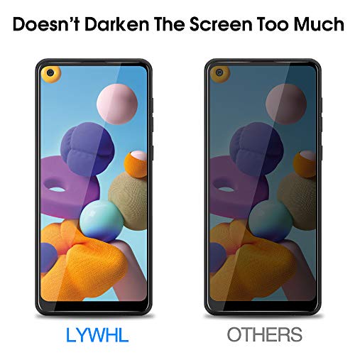 [2 Pack] for Samsung Galaxy A21/A21S Privacy Screen Protector, [Full Coverage] Anti Spy HD Clarity 9H Tempered Glass Screen Protector, Scratch Resistant, Bubble Free, Easy Insall, Case Friendly (6.5 - size: Samsung Galaxy A21/A21S