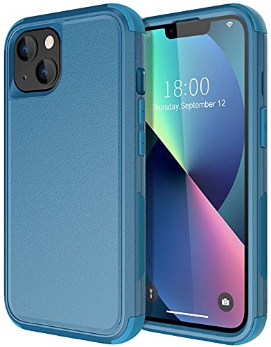 Diverbox for iPhone 13 Case [Shockproof] [Dropproof] [Dust-Proof],Heavy Duty Protection Phone Case Cover for Apple iPhone 13 (Blue) - color: 13-Blue