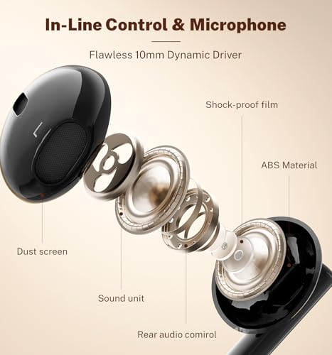 Wired Earbuds USB C for Samsung Galaxy S24 S23 S26 S25 Ultra A55 A56 A16 - color: Black