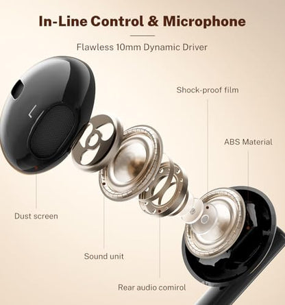 Wired Earbuds USB C for Samsung Galaxy S24 S23 S26 S25 Ultra A55 A56 A16 - color: Black