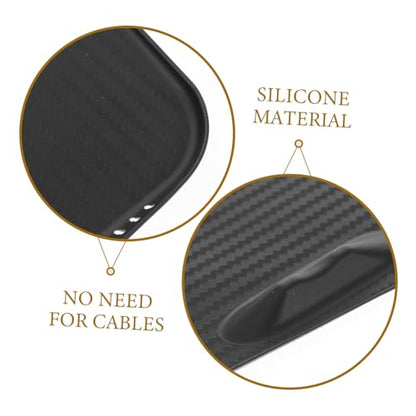 Cabilock Wireless Charging Pad Center Console Car Accessories Wireless Charger Mat Slip Silicone Cover