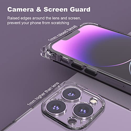 for iPhone 14 Pro Max Clear Case with Crossbody Strap, Slim Fit Shockproof Protective Phone Case with Anti-Lost Detachable Adjustable Shoulder Neck Lanyard Strap for Girls and Women - size: iPhone 14 Pro Max
