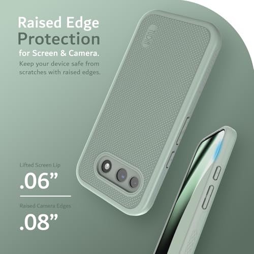 TUDIA for Google Pixel 10a Case (2026) - [MergeGrip] Dual Layer Heavy Duty Slim [Military Grade Drop Tested] Shockproof Protective Pixel 10A Phone Cases - Green Lily - color: Green Lily, size: Pixel 10a Standard
