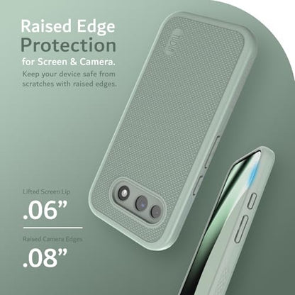 TUDIA for Google Pixel 10a Case (2026) - [MergeGrip] Dual Layer Heavy Duty Slim [Military Grade Drop Tested] Shockproof Protective Pixel 10A Phone Cases - Green Lily - color: Green Lily, size: Pixel 10a Standard