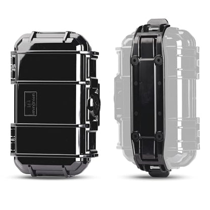 Evergreen 56 Dry Box - EDC Tough Protective Case USA Made for Organization of Cameras, Phones, Camping, Fishing, Hiking, Water Sports (Black + Micro Clip) - color: ~ Black + Micro Clip