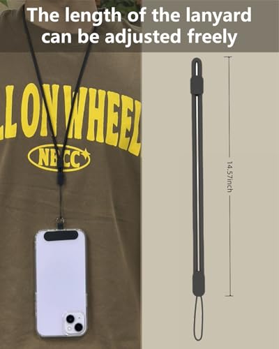 Phone Tether Tab, CellPhone Lanyard Patch, Phone Strap Replacement, Adjustable CellPhone Tab for PhoneCase