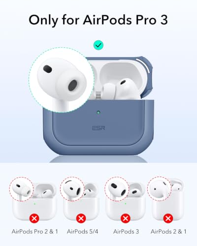 ESR for AirPods Pro 3 Case, Compatible with MagSafe, Dark Blue - color: Dark Blue, size: AirPods Pro 3 Case