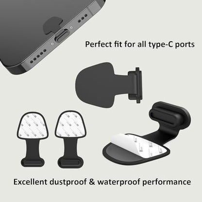 10PCS Type C Protector Cap Silicone USB Type C Anti Dust Plugs Cover