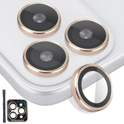 Camera Lens Protector for iPhone 17 Pro/17 Pro Max, Gold - color: Gold