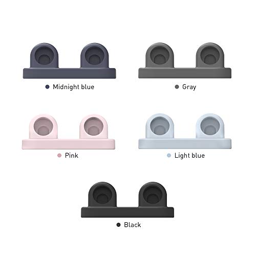 Delidigi for Dual Apple Watch Charger Stand, Charging Cable Not Included - color: Black, Charger Not Included!
