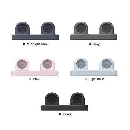 Delidigi for Dual Apple Watch Charger Stand, Charging Cable Not Included - color: Black, Charger Not Included!