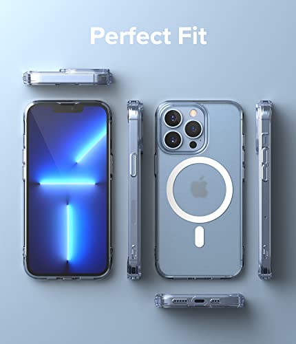 Ringke for iPhone 13 Pro Case [Fusion Magnetic Matte Clear] | Compatible with MagSafe, Oil & Dirt Resistant, Anti-Fingerprint Technology Prevents Oily Smudges, Feels Velvety Soft - size: iPhone 13 Pro