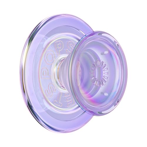 PopSockets Phone Grip for MagSafe, Magnetic Holder- IRI Lavender - color: Iridescent Lavendar, style: MagSafe