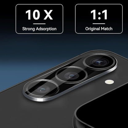 DEERLAMN Camera Lens Protector for Samsung Galaxy S26 6.3-Inch,9H Hardness Anti Scratch Easy Installation Tempered Glass [3-Packs] - Black - size: S26-6.2 Inch