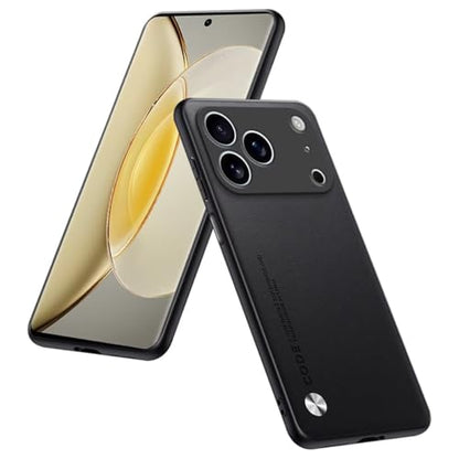 Phone Case Compatible with Smartphone, Compatible with iPhone 17 Pro (6.3"), Protective Cover in PU Leather - Black - color: Black, size: iPhone17Pro