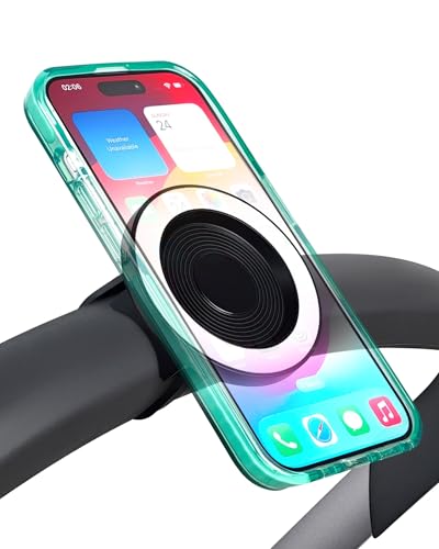 liuliuby Magnetic Phone Holder for Stroller, Shopping Cart & Golf Push Cart | Handlebar Phone Mount for MagSafe | Strap with Strong Magnet for Mag Safe | Stroller Accessories Compatible with Uppababy