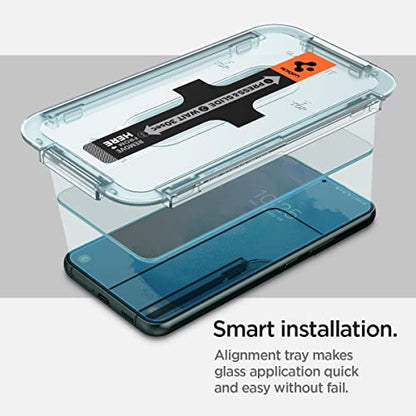 Spigen GlasTR EZ FIT Tempered Glass Screen Protector for Galaxy S22 Plus | 9H+ Tempered glass, Scratch resistance, Auto-align tray, Lab-tested 100% clarity, Original touch, Case-friendly, 2 Pack